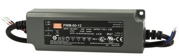 Zasilacz do oświetlenia LED 12V 5A 60W Mean Well PWM-60-12